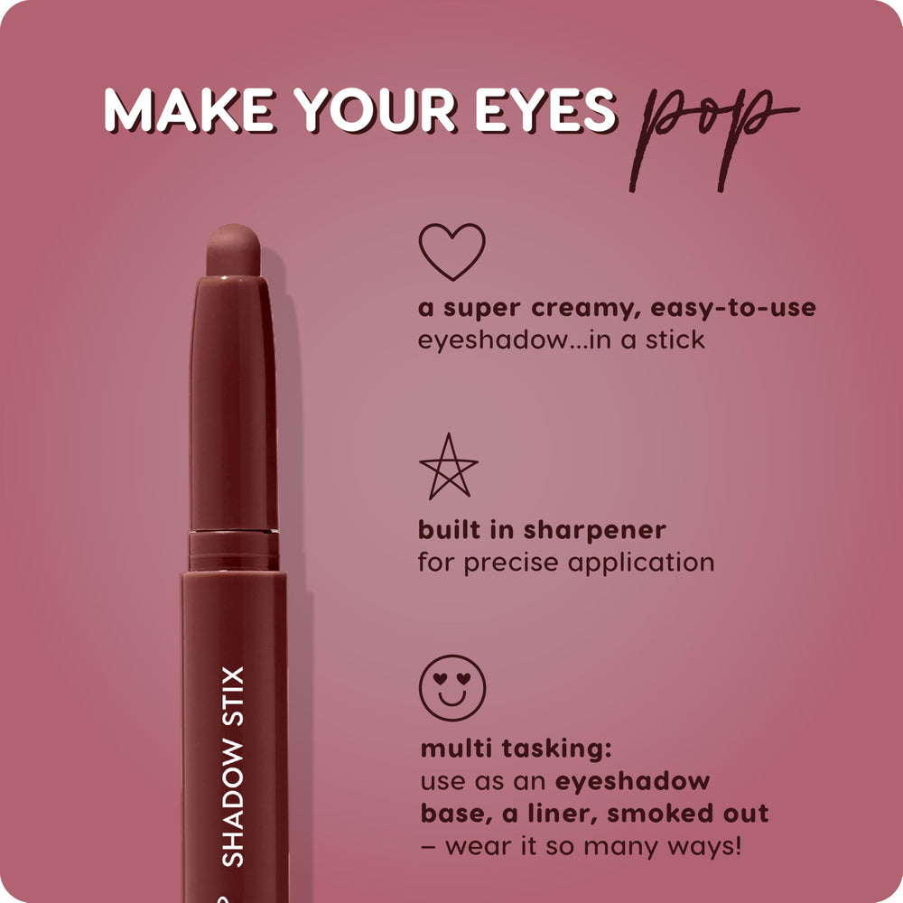 Effet ombré ColourPop Shadow Stix pour un fumé subtil et durable.