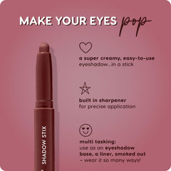 Effet ombré ColourPop Shadow Stix pour un fumé subtil et durable.