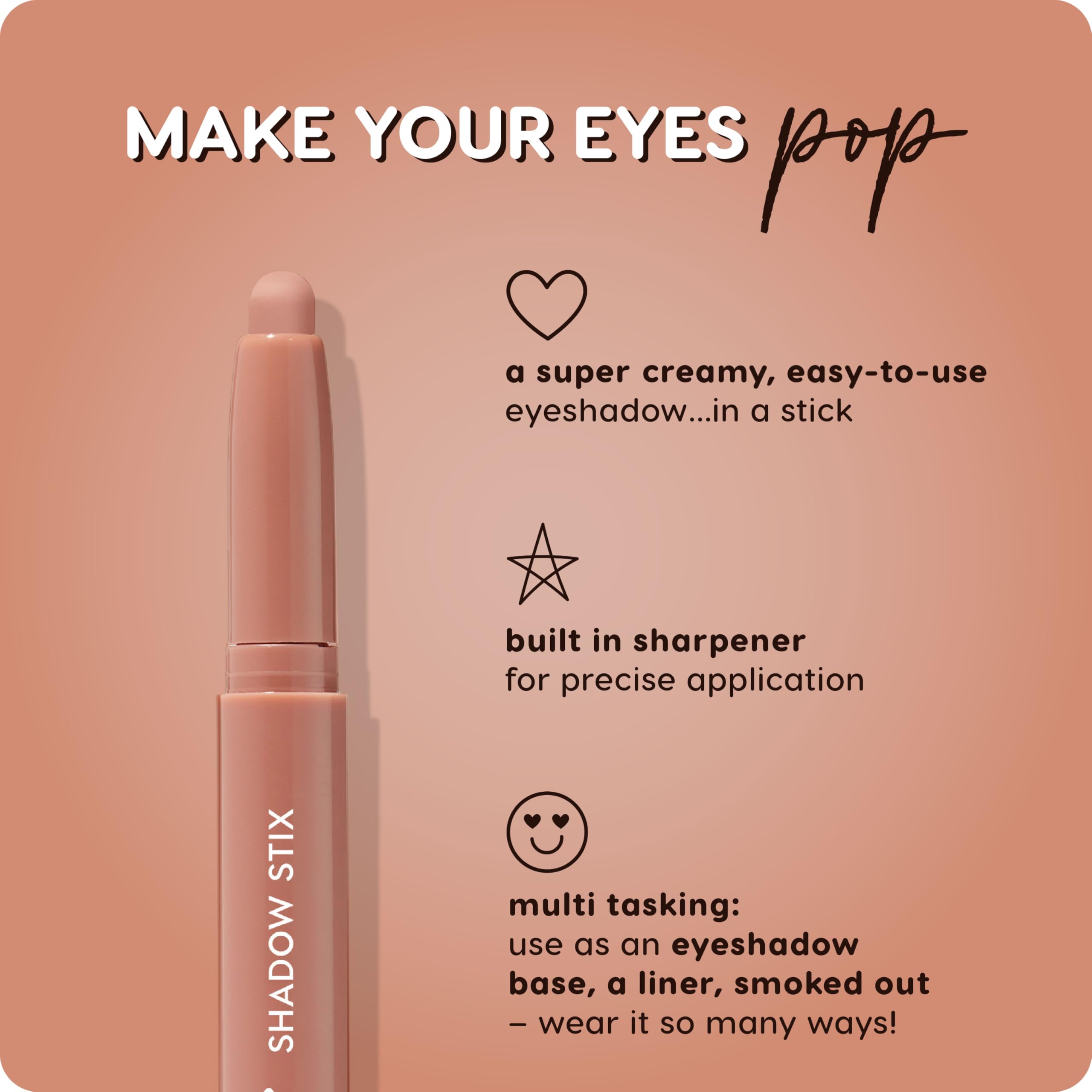 Shadow Stix estompage subtil : facilité pour un smoky léger.