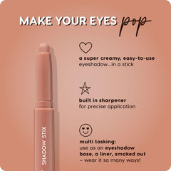 Shadow Stix estompage subtil : facilité pour un smoky léger.
