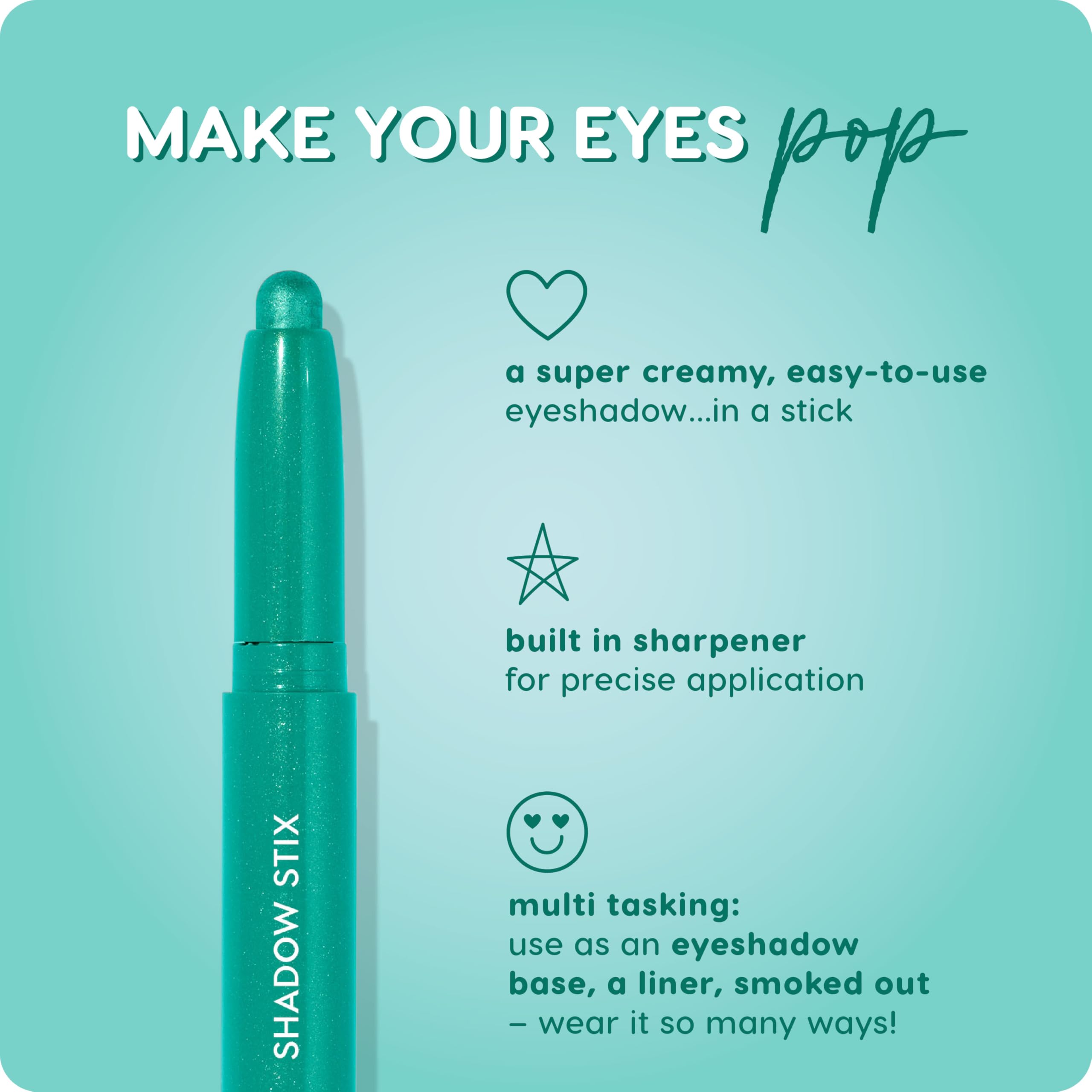ColourPop Shadow Stix utilisé comme trait et effet fumé.