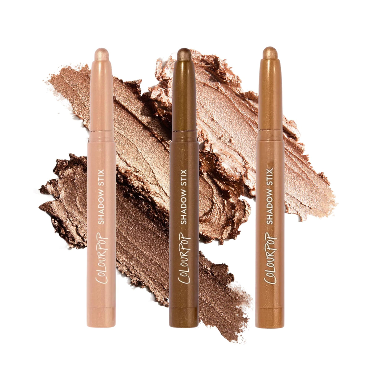 ColourPop Shadow Stix Trio – Éclat or: regard lumineux et application rapide.