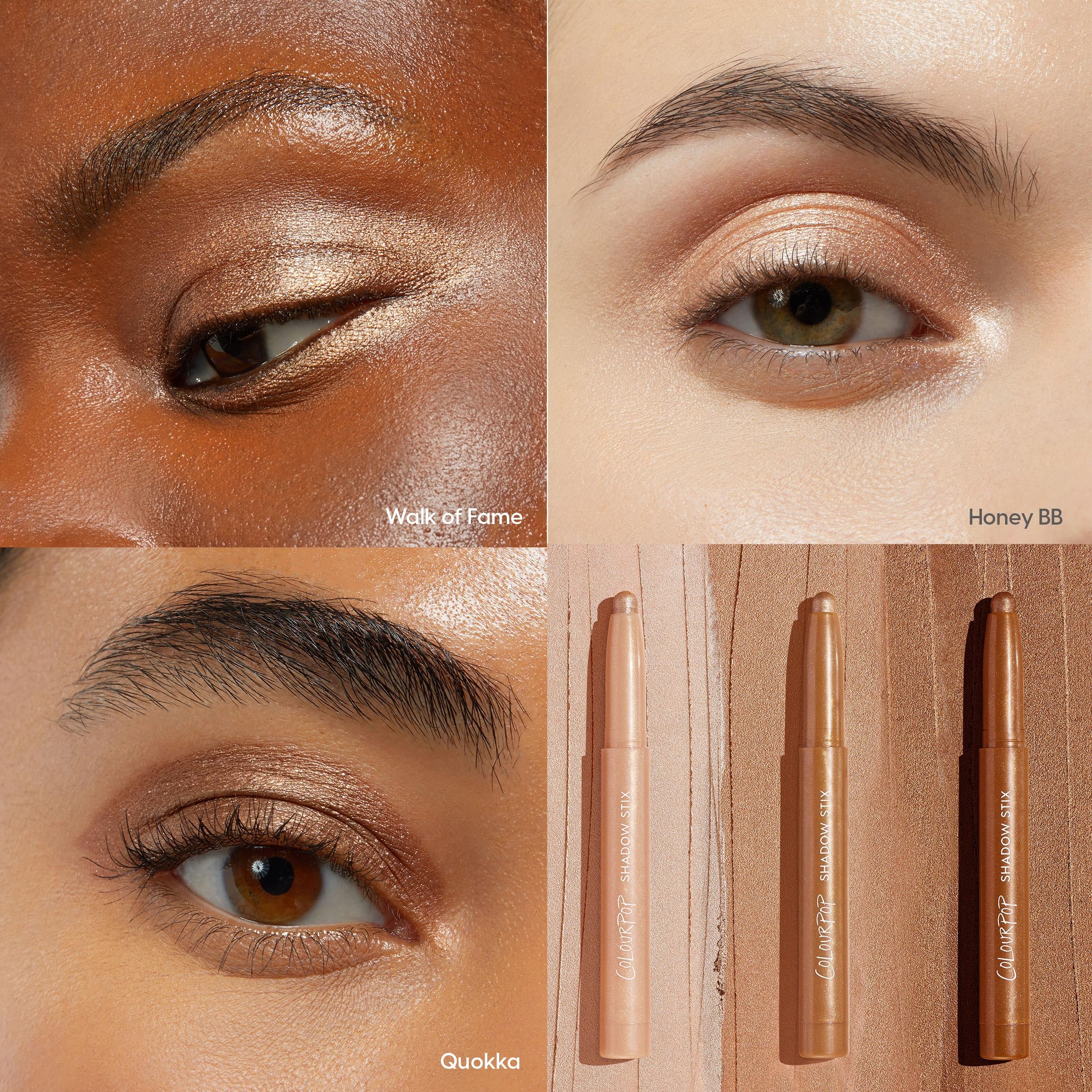 ColourPop Shadow Stix Trio – Formule végane: beauté sans cruauté.