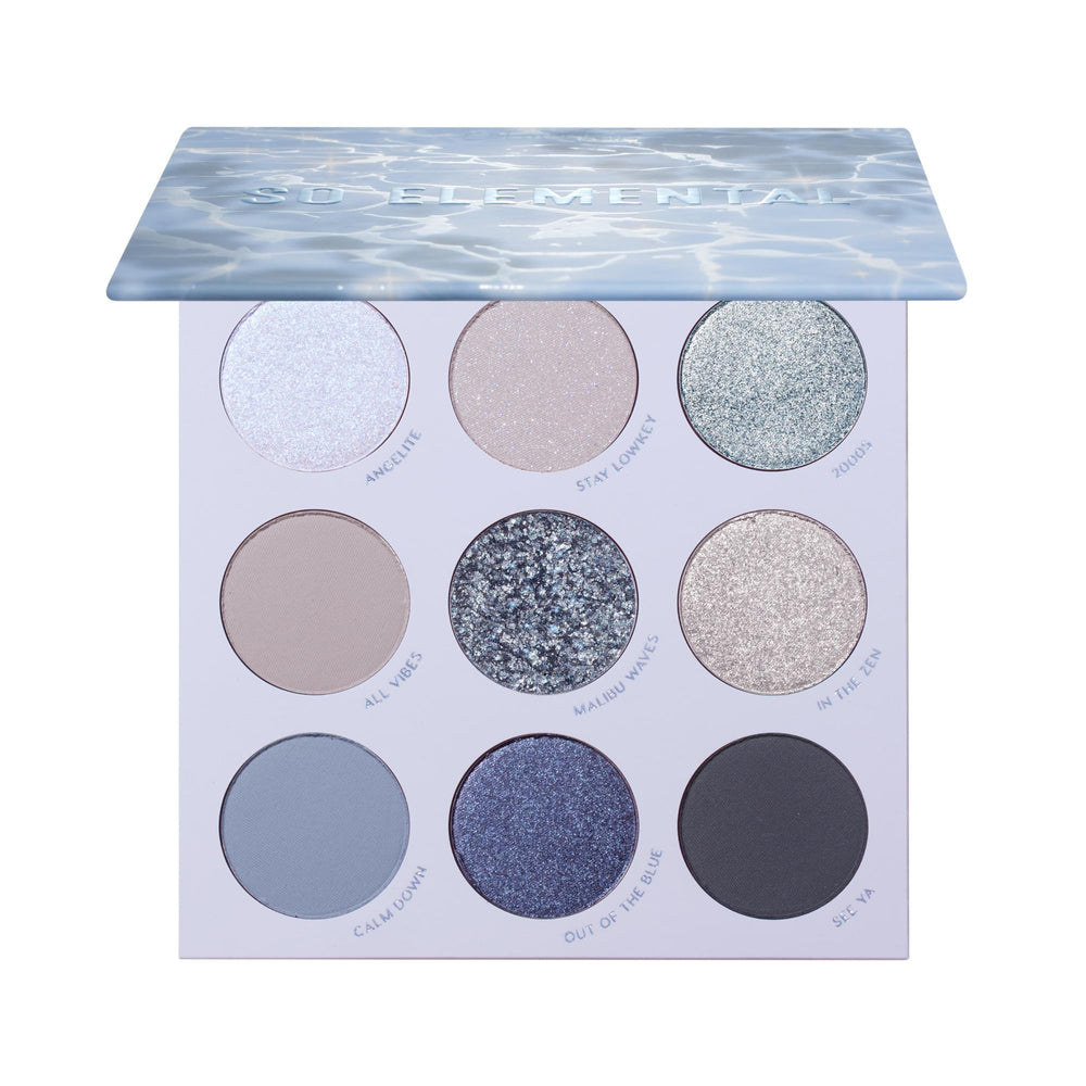 Palette ColourPop So Elemental bleu glacial – fards riches et longue tenue pour un regard frais