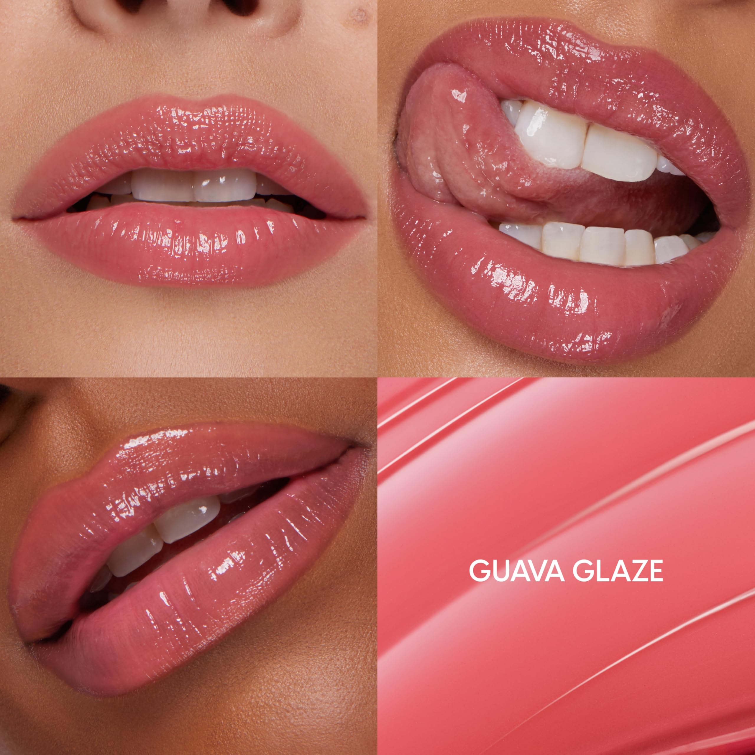 Effet repulpant discret ColourPop So Juicy Guava Glaze.