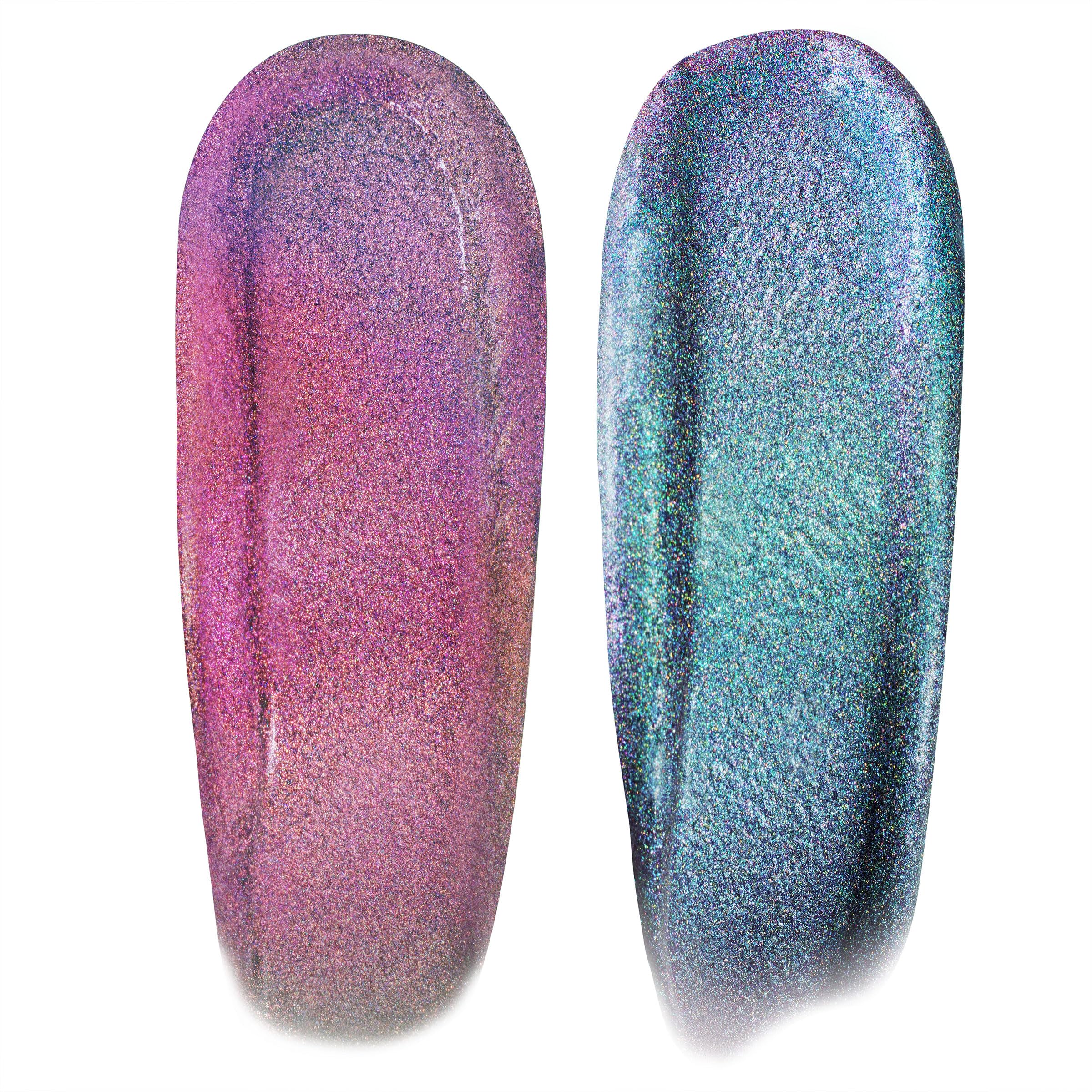 ColourPop x Stranger Things – ombre chromée liquide qui change selon la lumière pour un effet multidimensionnel.