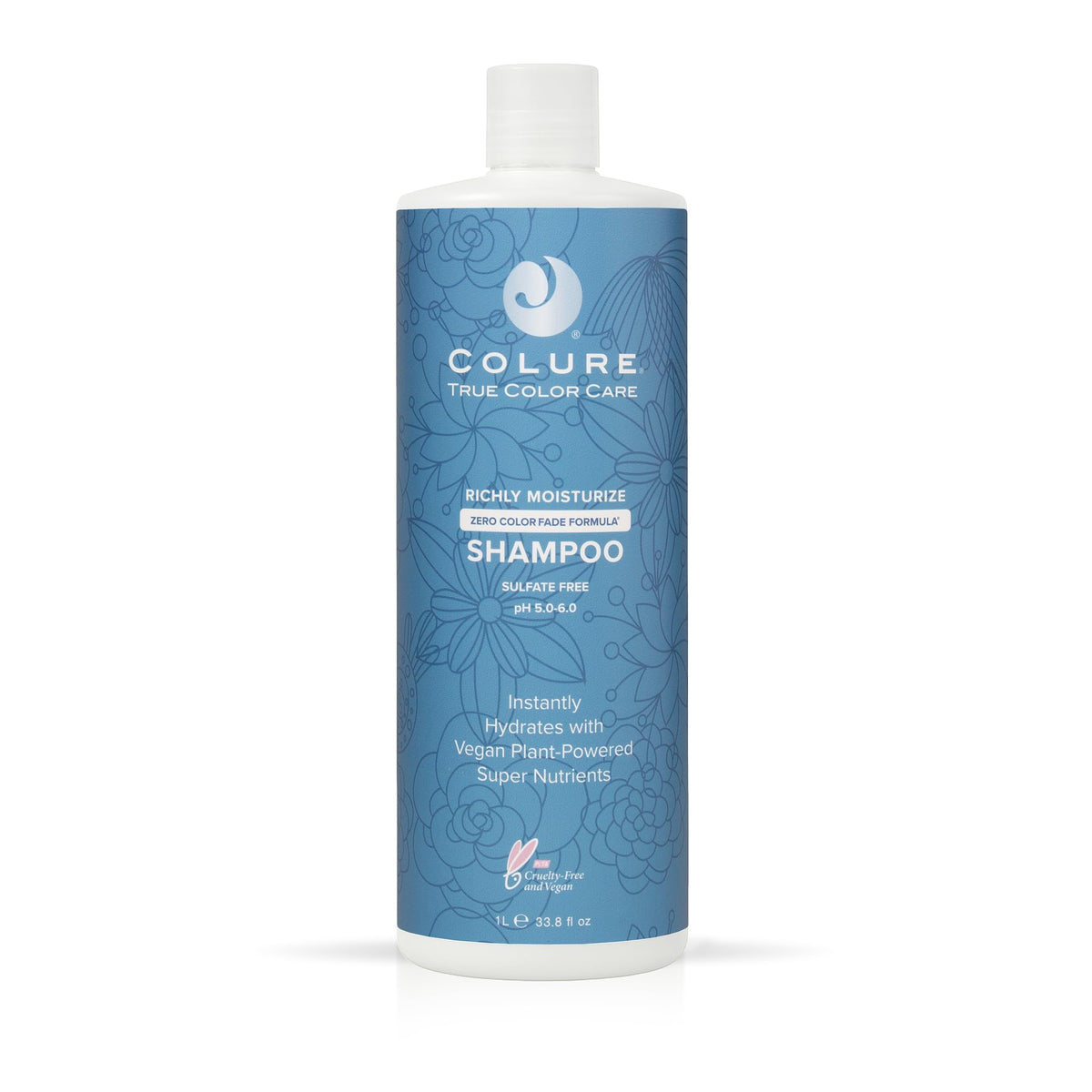 Shampooing Colure Richly Moisturize : bouteille élégante hydrate durablement les cheveux.