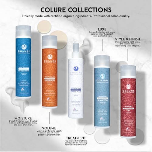 COLURE Shampoing Hydratant Riche — emballage élégant et recyclable