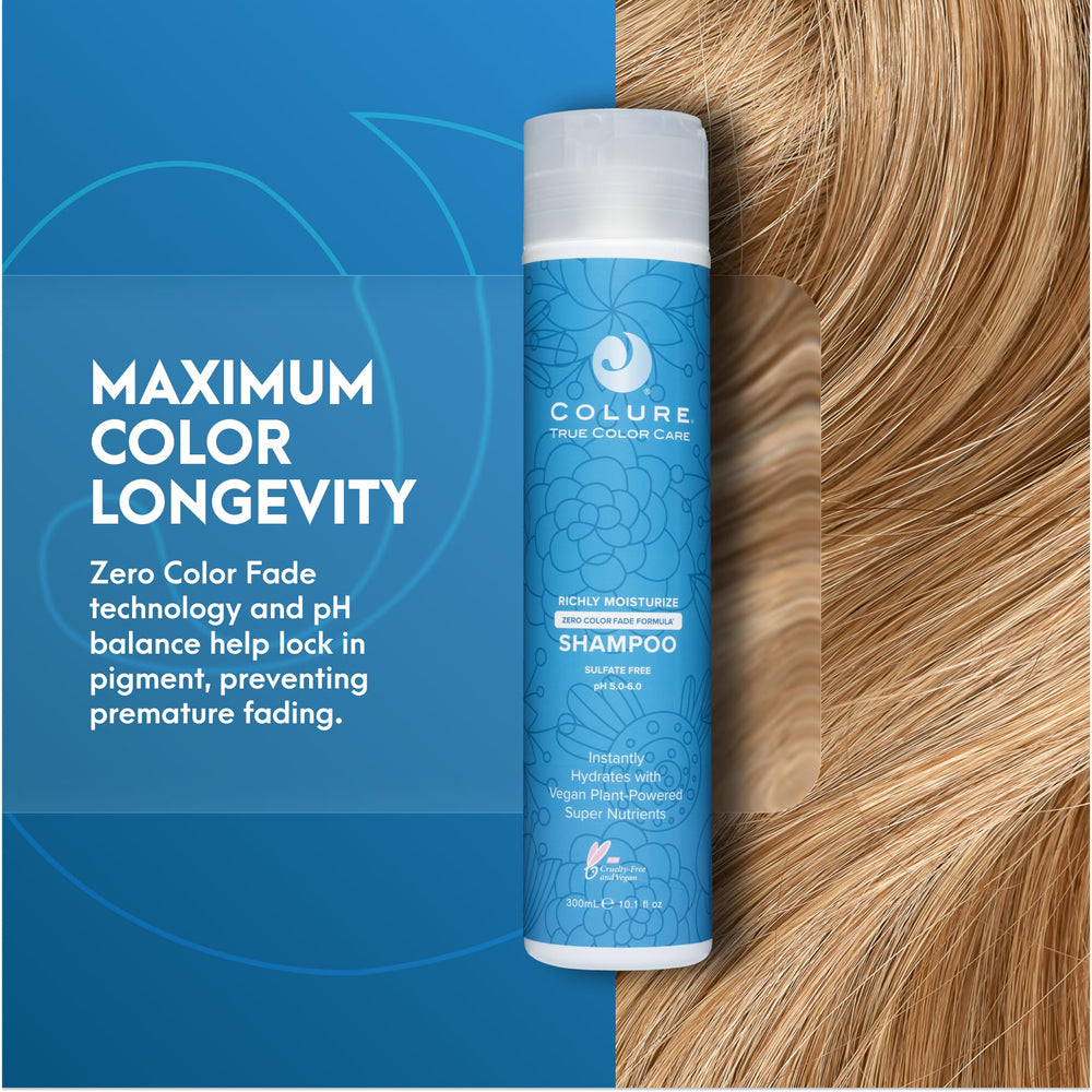 COLURE Shampoing Hydratant Riche — texture crèmeuse pour cheveux souples et brillants