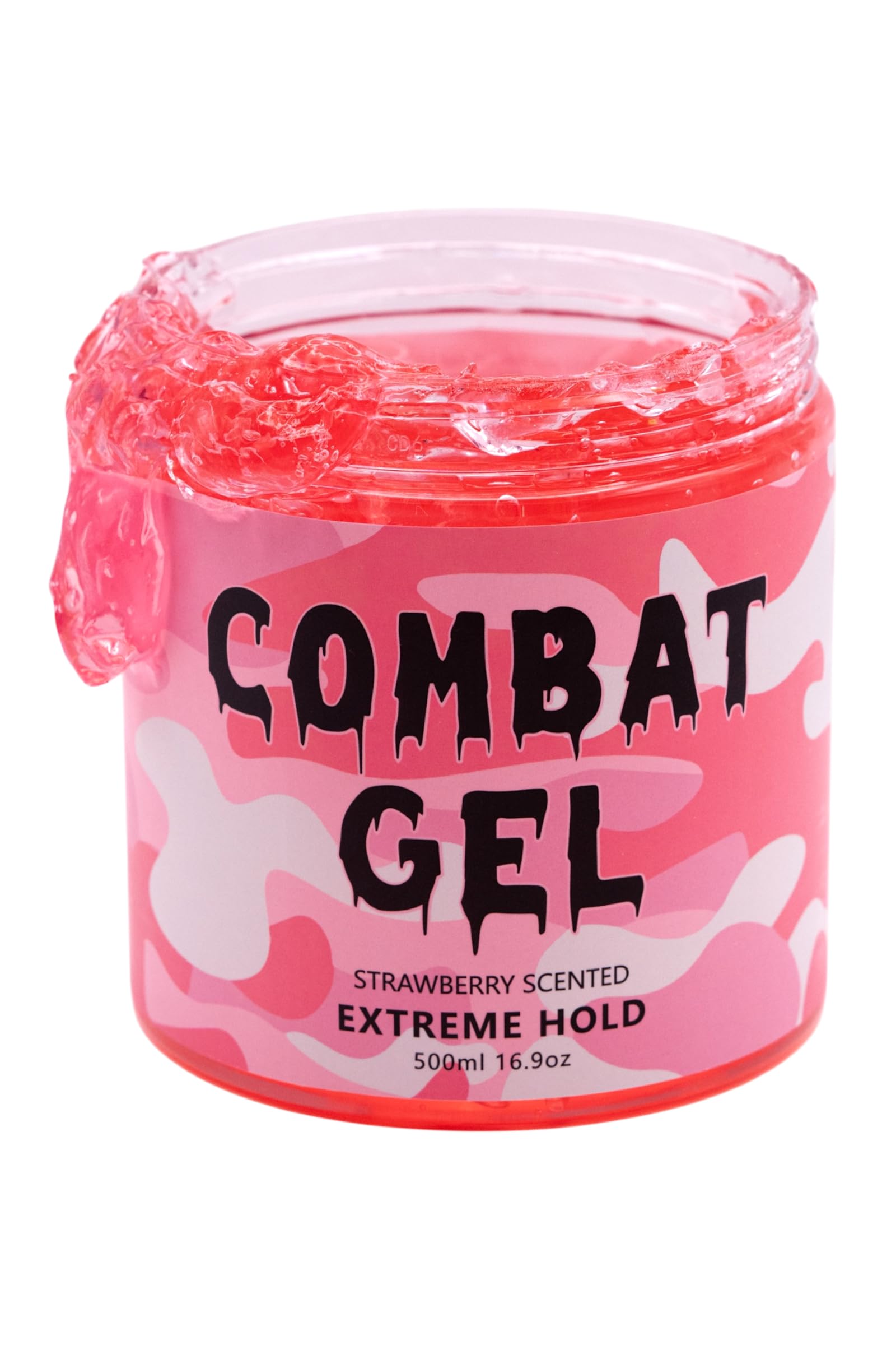 Combat Gel extrême, bouteille de 500 ml, pour une fixation durable sans alcool.