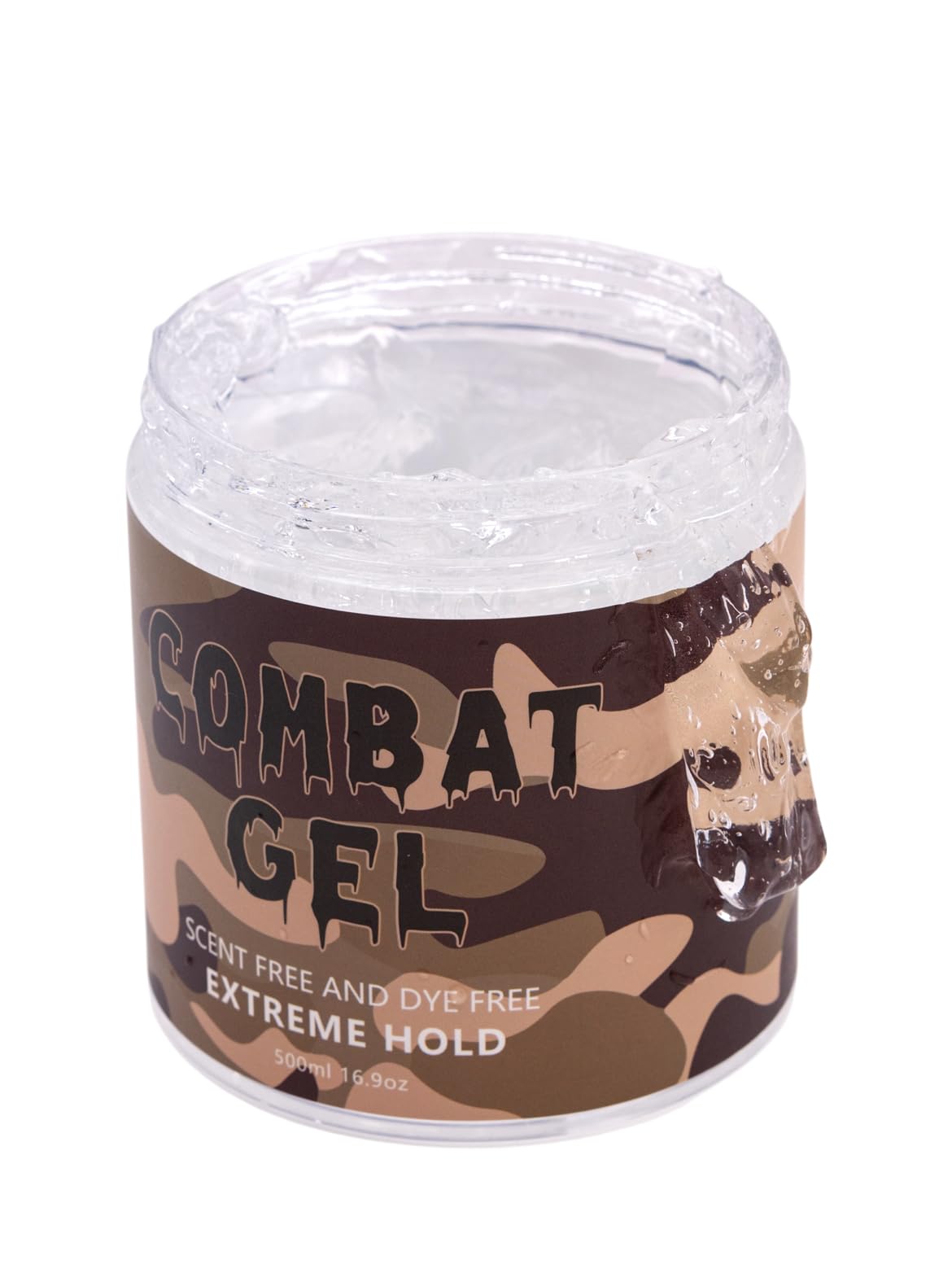 Combat Gel tenue extrême dans la bouteille 500 ml, sans alcool.
