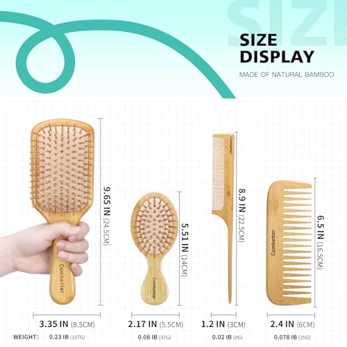 Combetter brosse avec coussin d'air et massage du cuir chevelu.