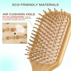 Combetter mini-brosse en bois, idéale pour voyage.