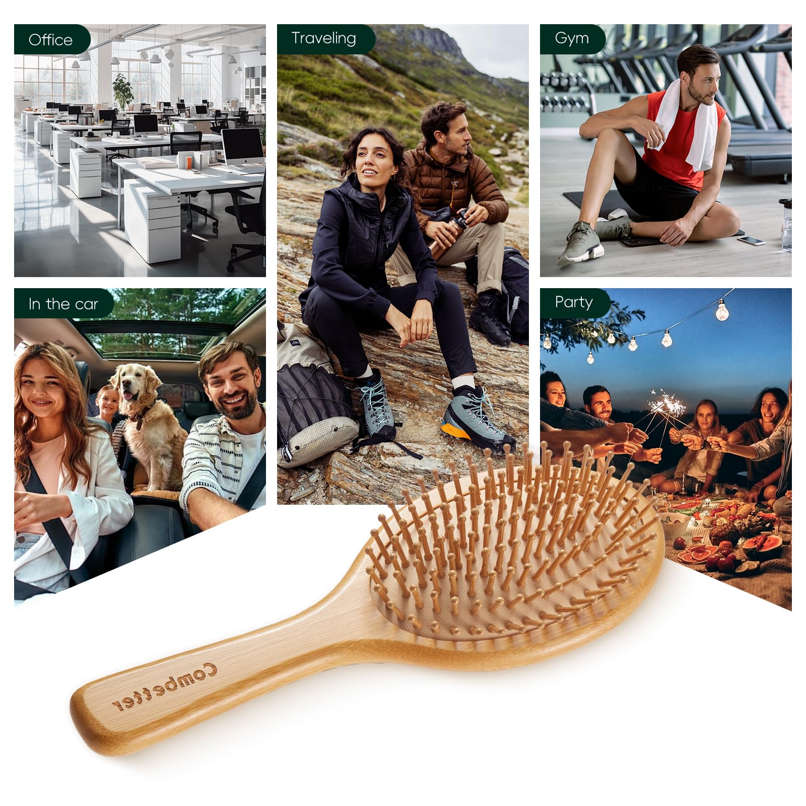 Coffret cadeau écologique Combetter, ensemble durable et élégant pour cheveux.