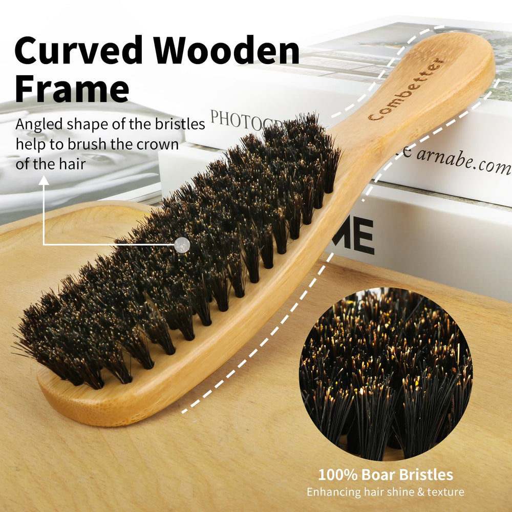 Manche en bois ergonomique pour une prise en main confortable.