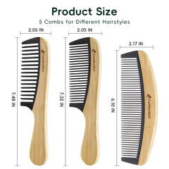 Le peigne Combetter à dents larges convient aux cheveux crépus et frisés.