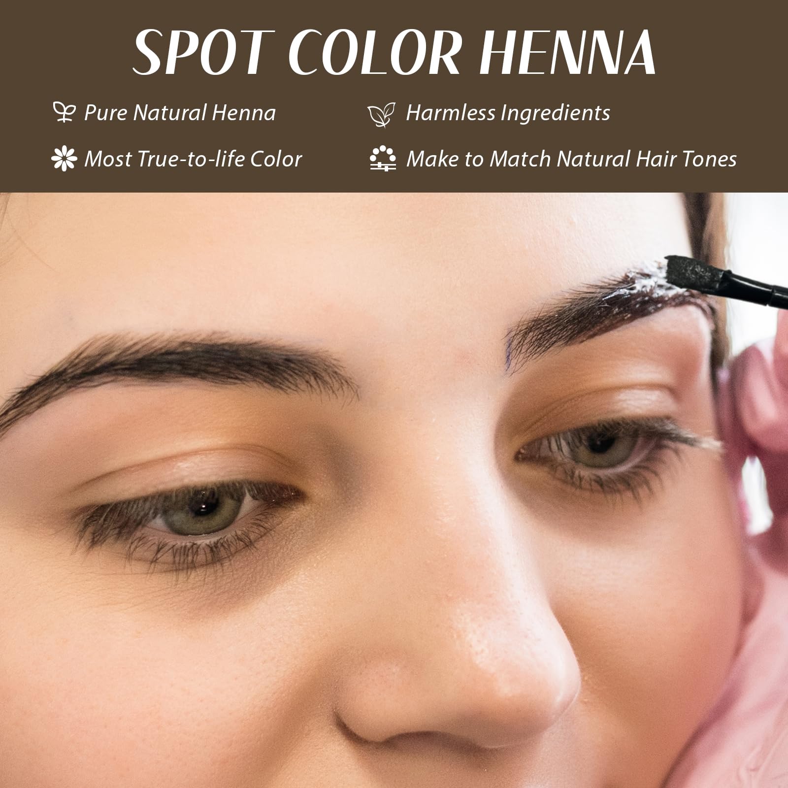 Comdian pinceau coloration sourcils - outil précis pour une application soignée.