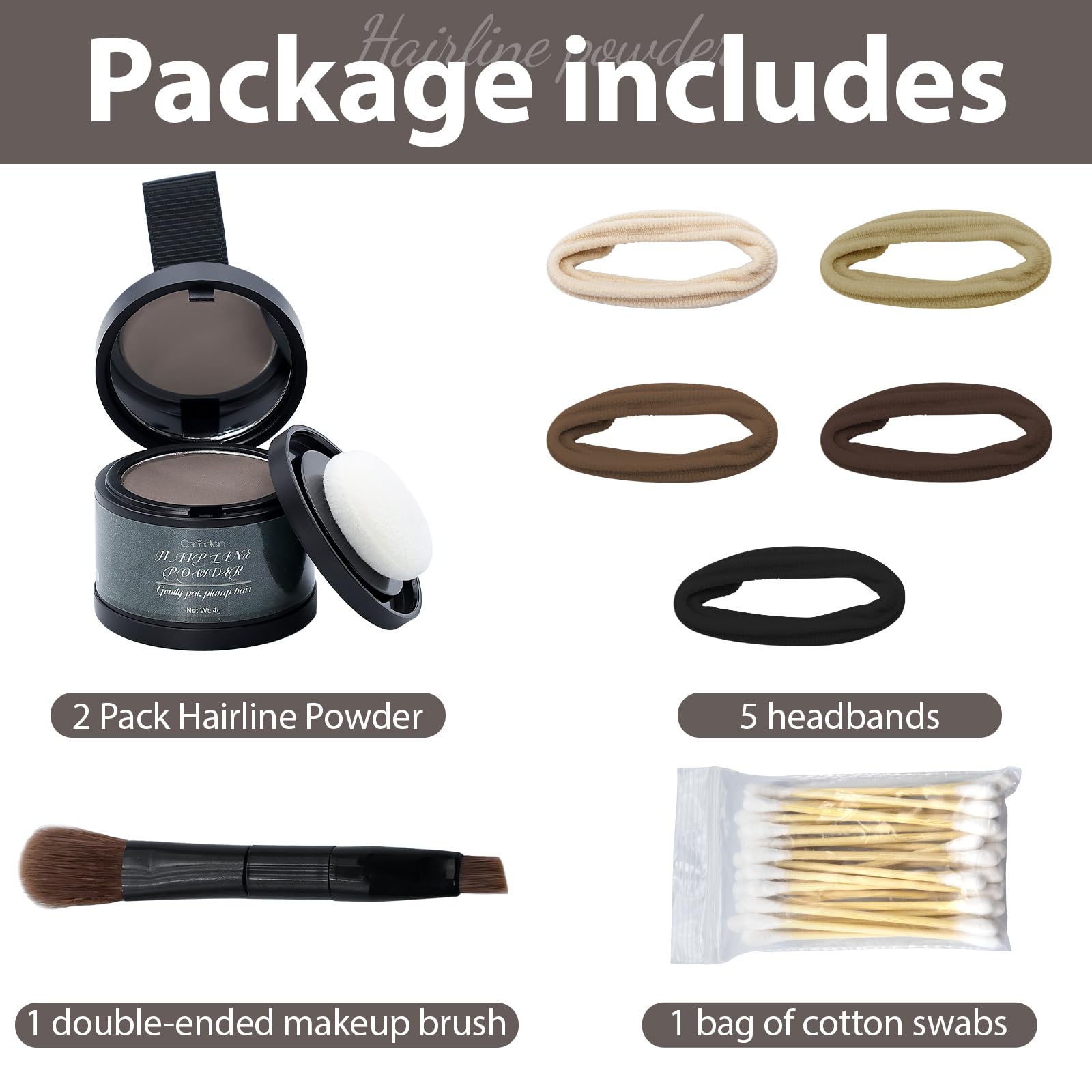 Comdian Poudre emballage-compact-portable: format pratique pour l'emporter.