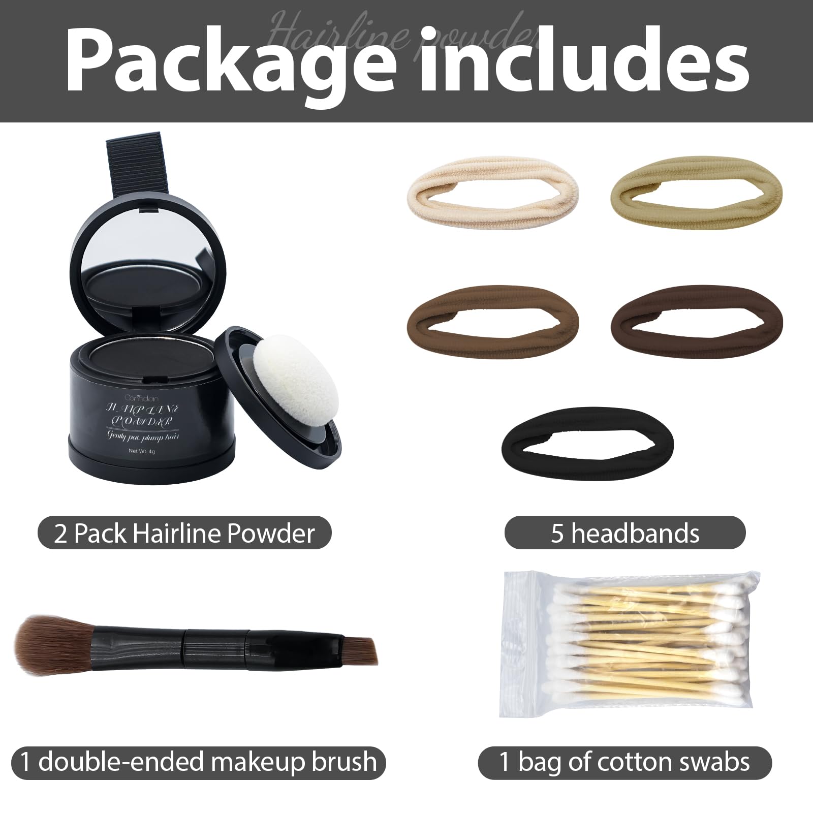 Accessoires inclus Comdian: bandes elastiques et coffret pratique