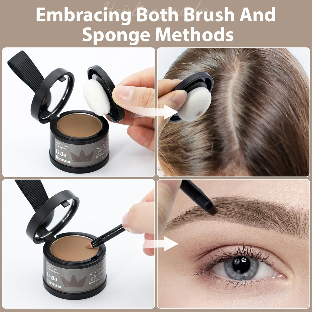 Comdian poudre ligne cheveux brun clair densité instantanée pour cheveux plus fournis