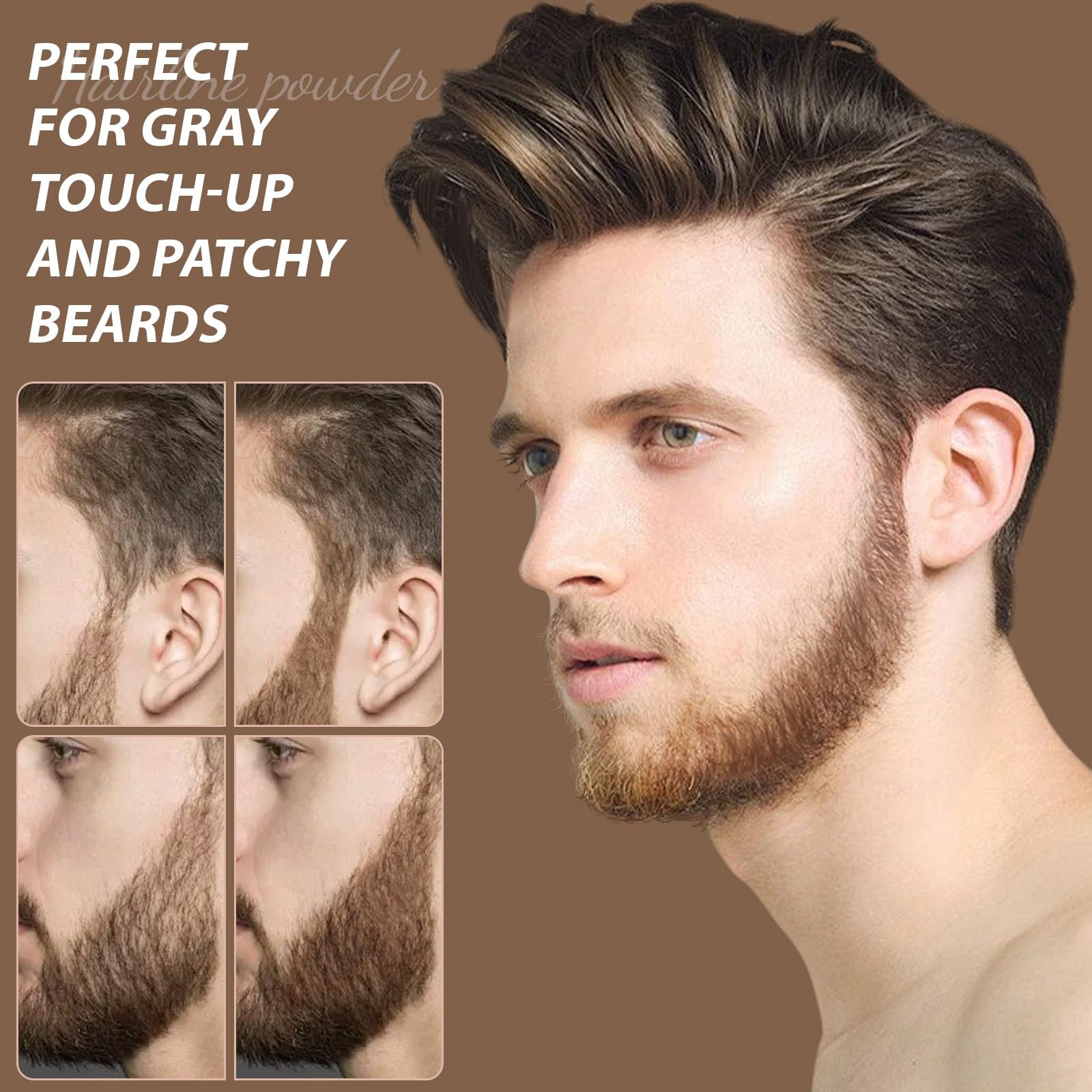 Format portable de la poudre-ligne-cheveux, idéal pour sac et déplacements