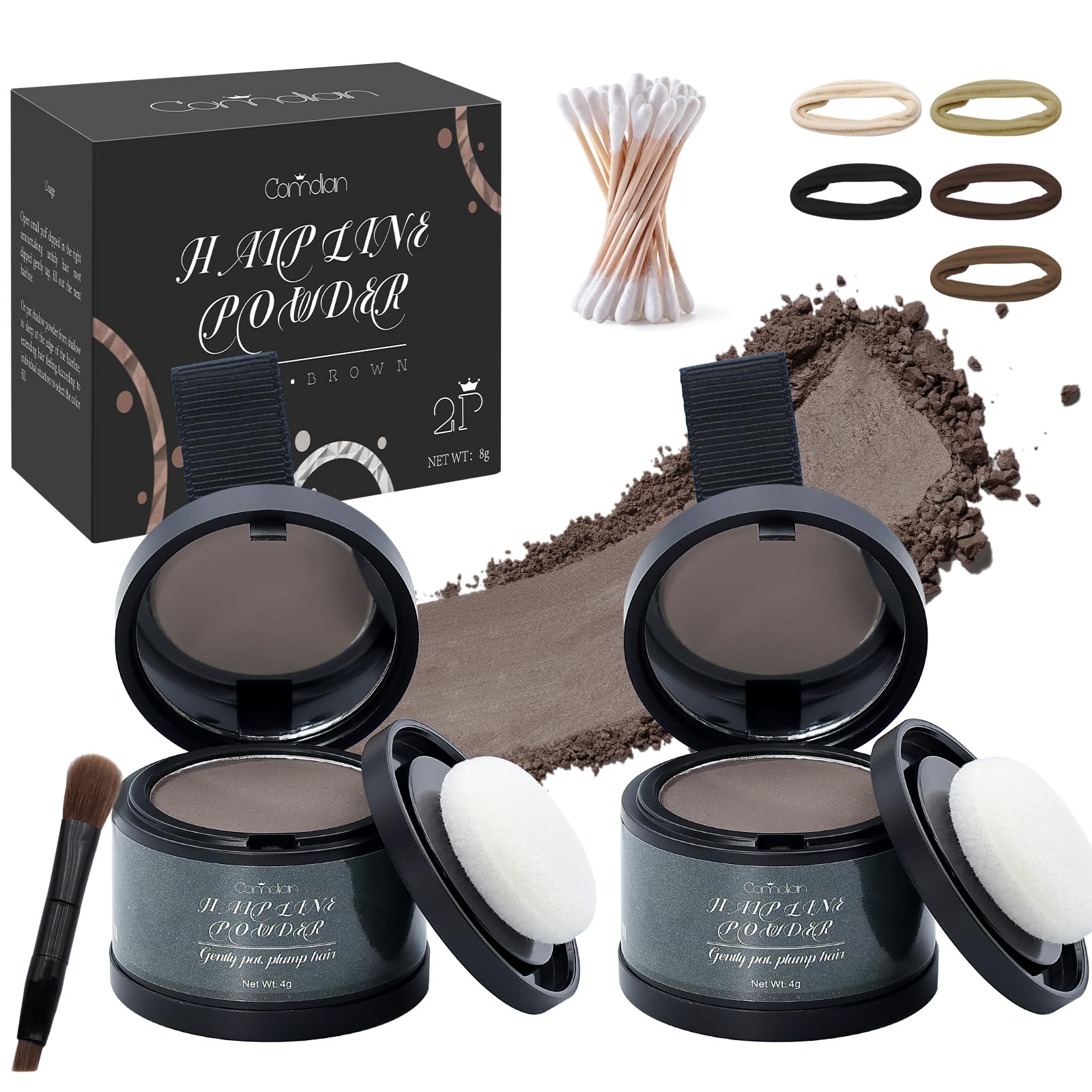 Comdian Poudre racines-noires 2-pack: couverture rapide des racines.