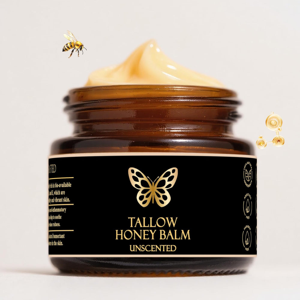 Baume COMFORTENA Tallow Honey: soin rapide pour lèvres, mains et cuticules.