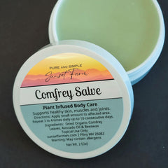 Comfrey Salve pratique dans la poche, usage quotidien en déplacement.