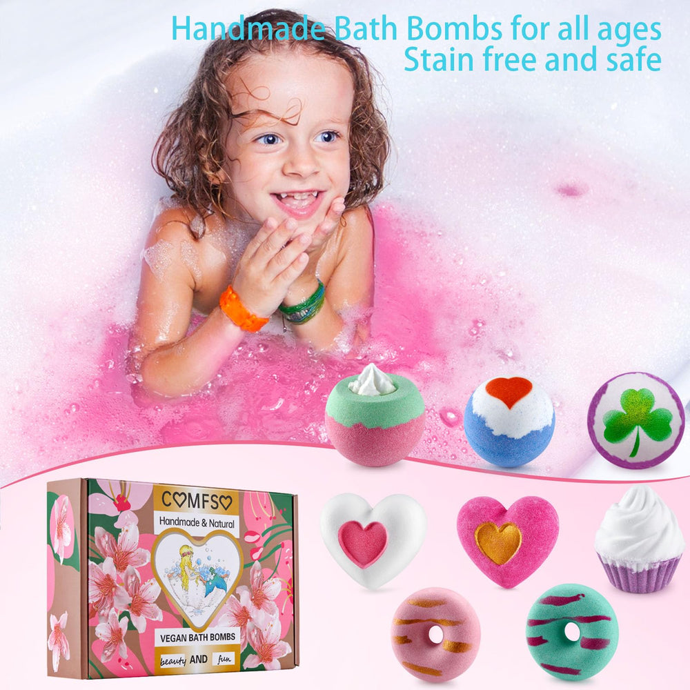 Comfso bombes-bain-glace: arôme crémeux et couleur naturelle dans l’eau.