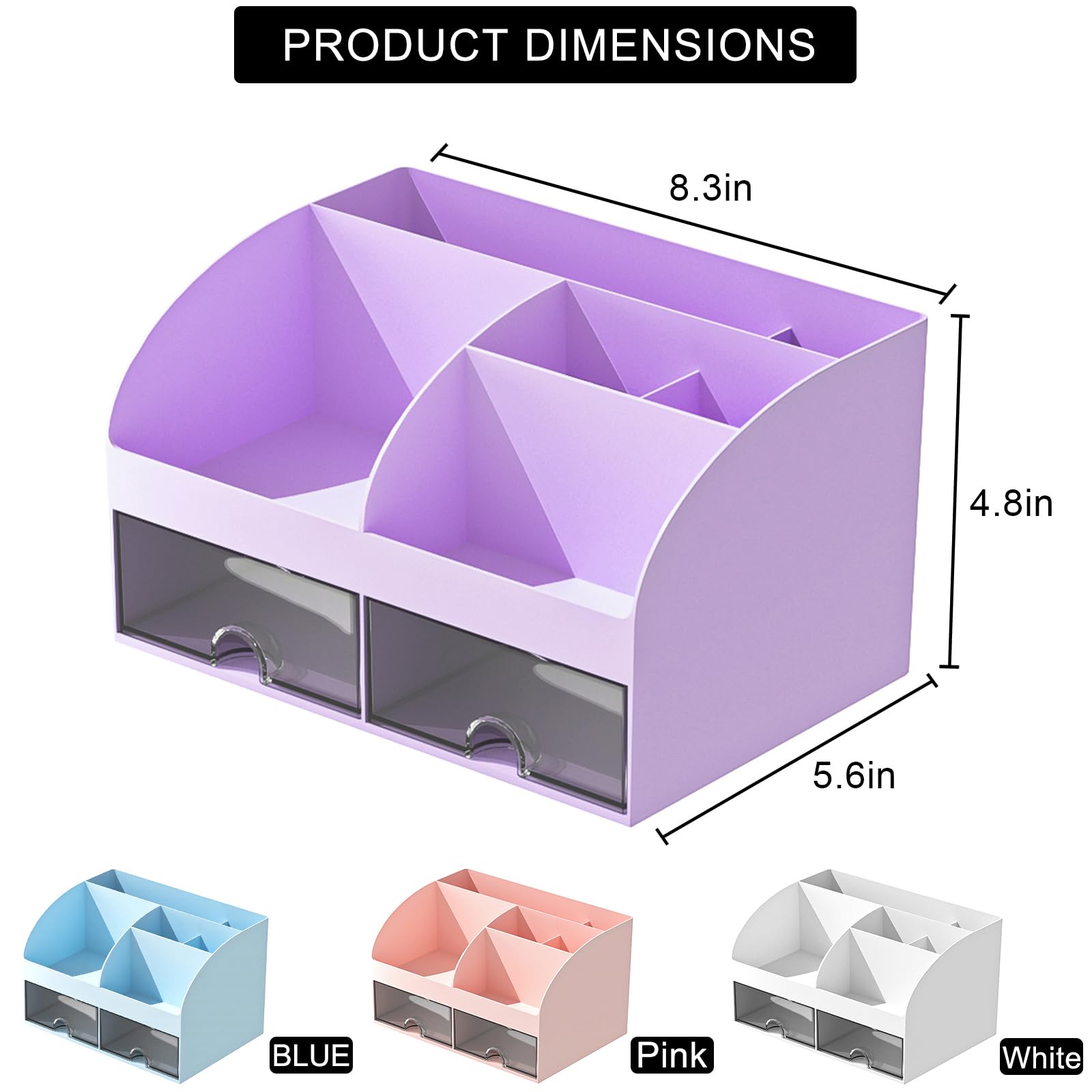 COMFYROOM Boîtes transparentes pour cosmétiques, accès rapide et visibilité.