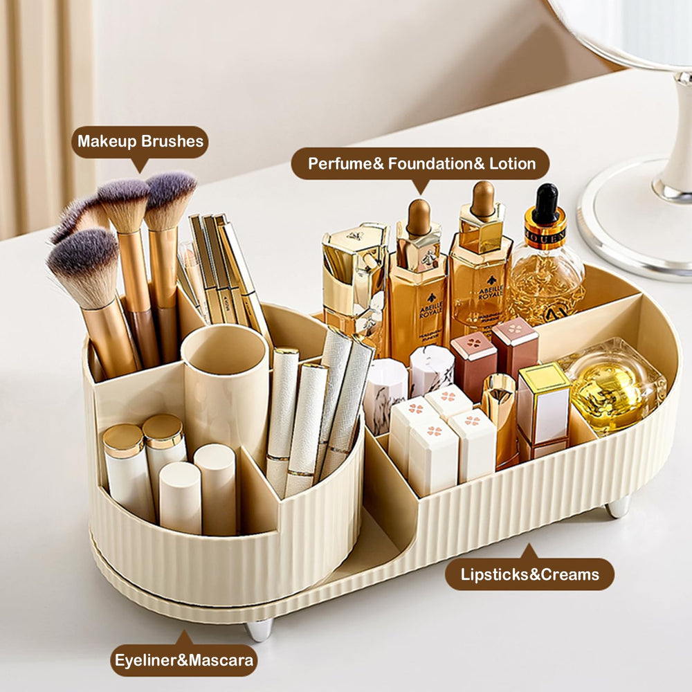 COMFYROOM porte-brosses maquillage rotation silencieuse et accessible