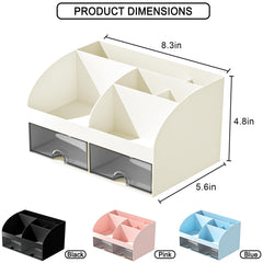 COMFYROOM Organisateur pinceaux et maquillage ivoire pour tout voir