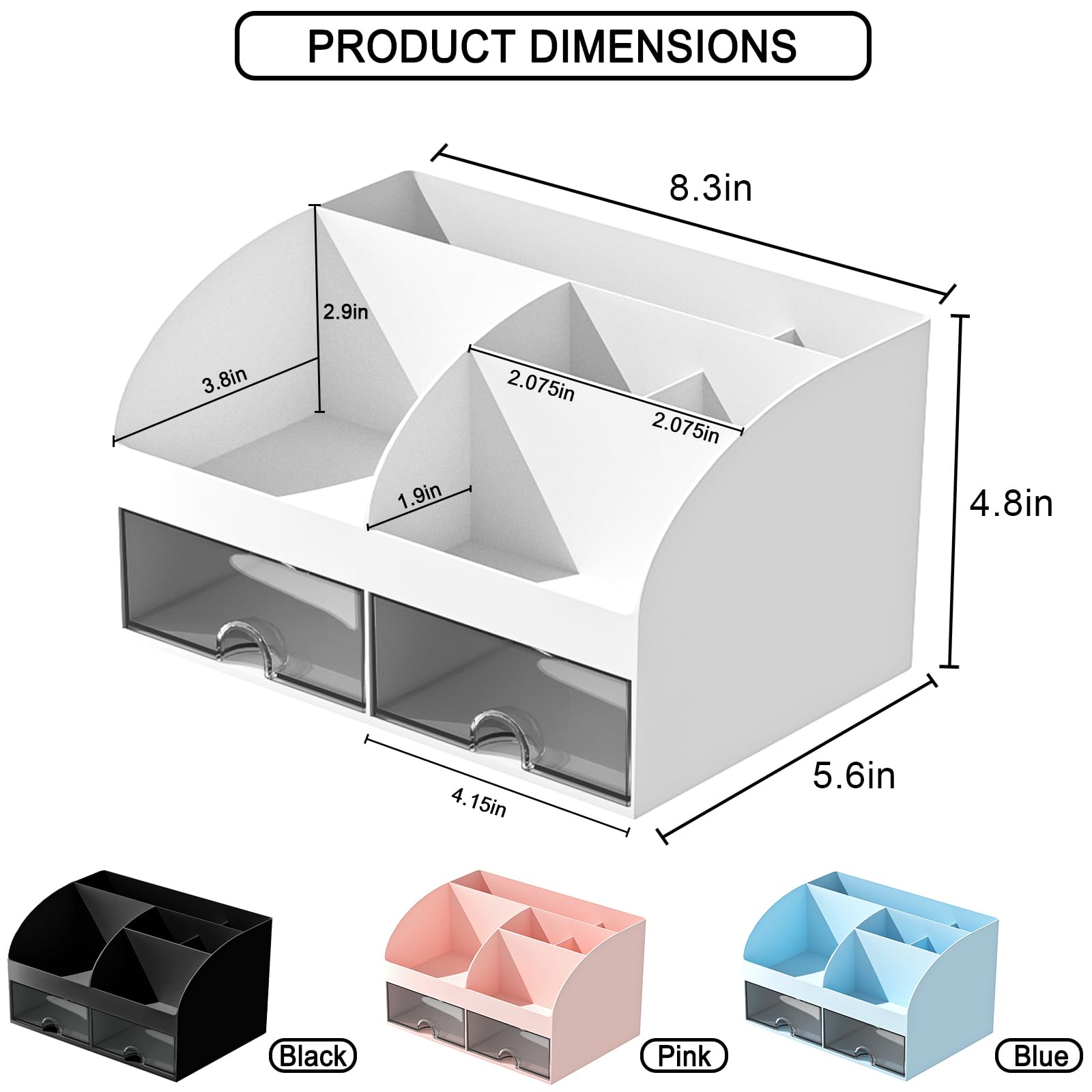 COMFYROOM Tiroirs-transparents, rangement clair et rapide des cosmétiques.
