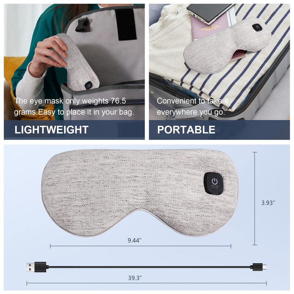 Masque COMFYTHERA prêt pour le voyage, utilisé en voyage et en nuitées.