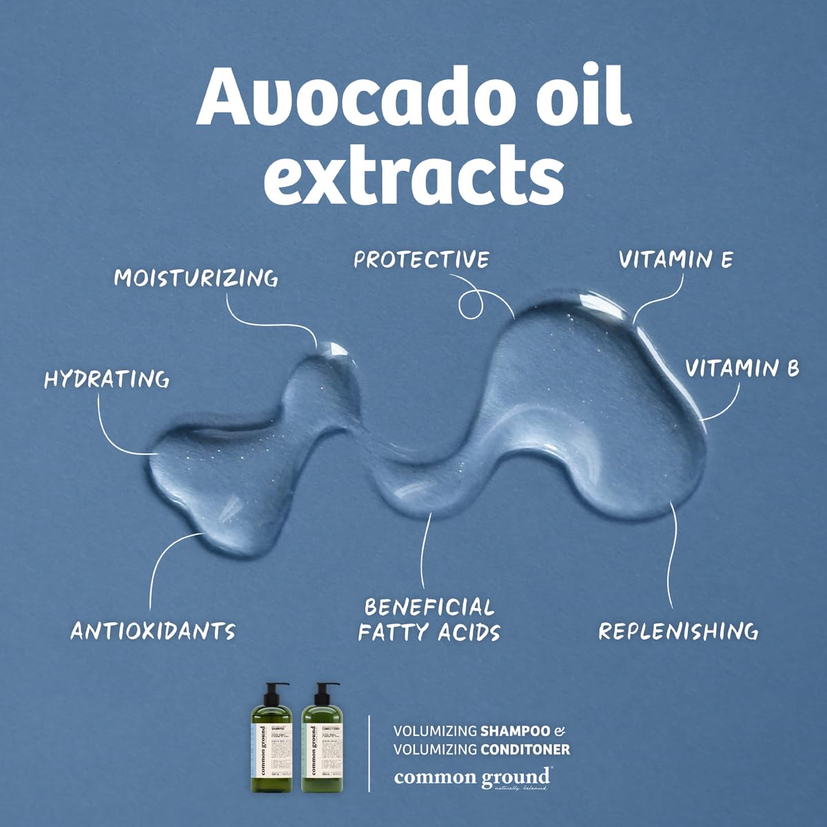 Extrait d'huile d'avocat de Common Ground nourrit le cuir chevelu et hydrate.