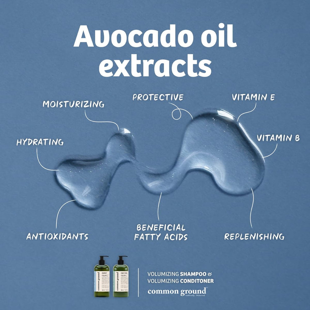 Extrait d'huile d'avocat de Common Ground nourrit le cuir chevelu et hydrate.