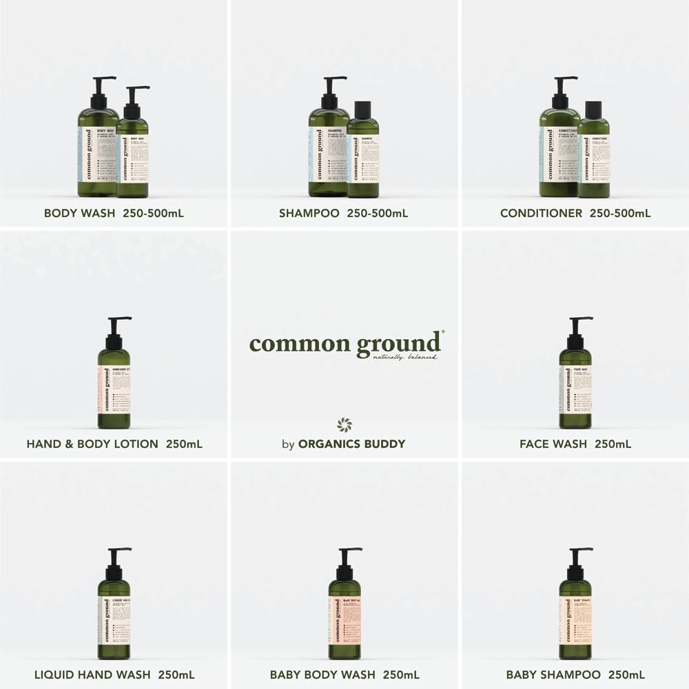 Formule non toxique et hypoallergénique de COMMON GROUND sans SLS ni parabènes