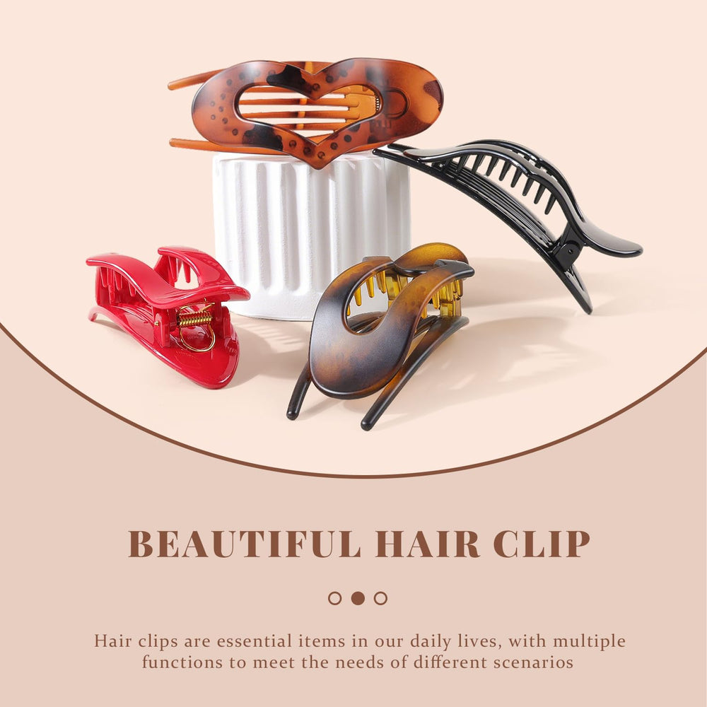 Ensemble de quatre clips Comott plat-coeur-tortue, rangement pratique.