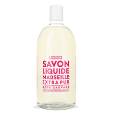 La Compagnie de Provence – Savon Rose Sauvage, bouteille de recharge pratique pour usage quotidien