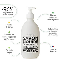 Zoom sur la texture mousseuse et soyeuse du savon La Compagnie de Provence.