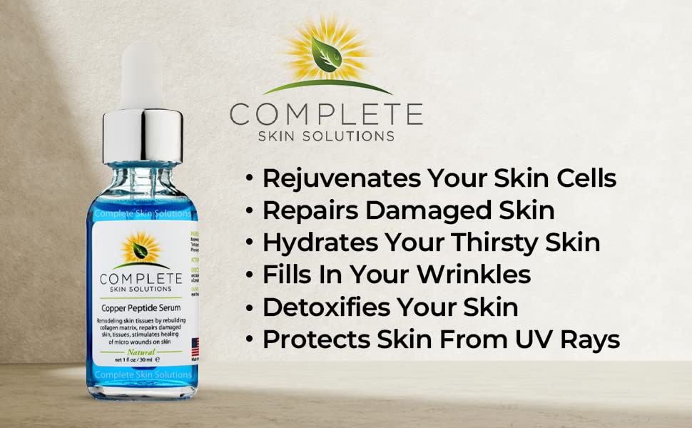 Peau hydratée après l’application du sérum COMPLETE SKIN SOLUTIONS