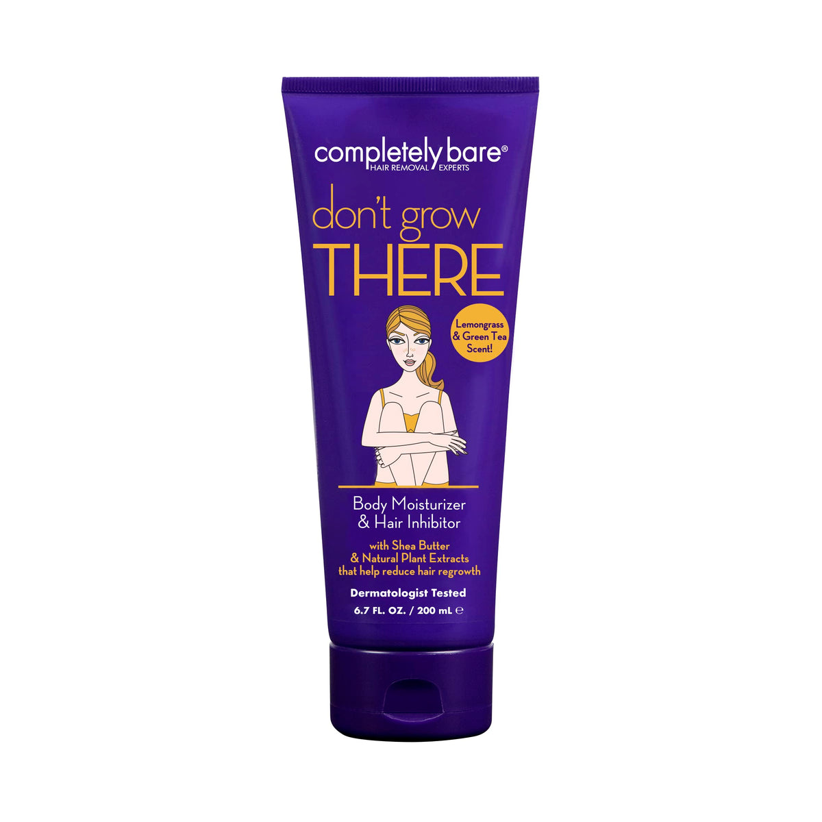 Completely Bare bouteille-pompe inhibiteur-poils, usage quotidien pratique.