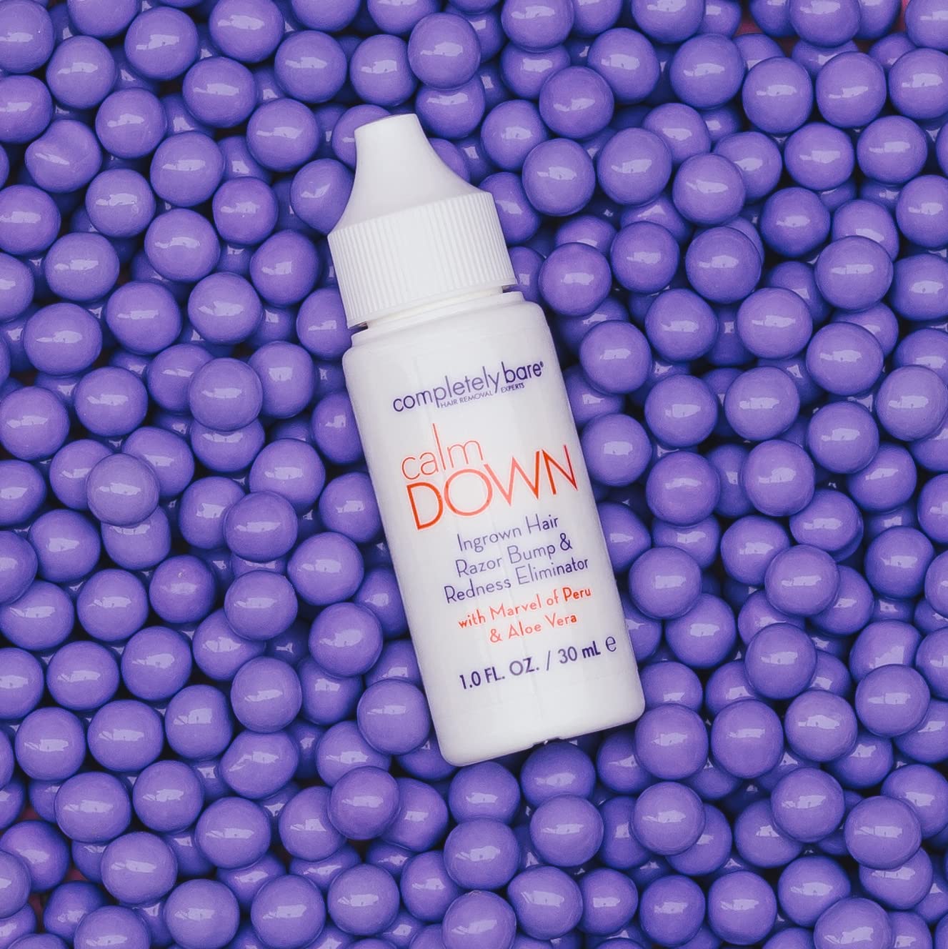 Completely Bare calm DOWN: aloe vera et Marvel of Peru apaisants pour la peau.