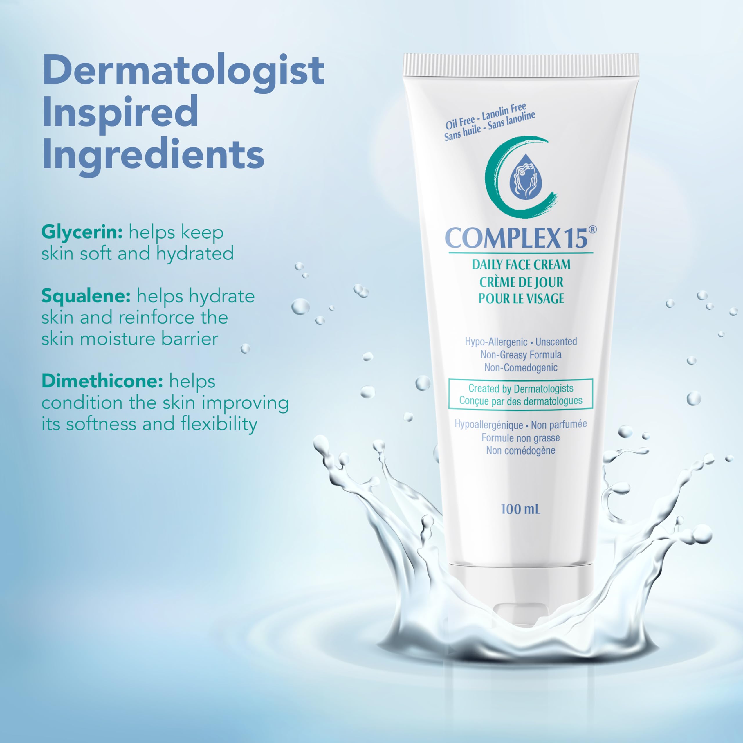 Crème Complex 15 – massage: application facile, pratique après le nettoyage