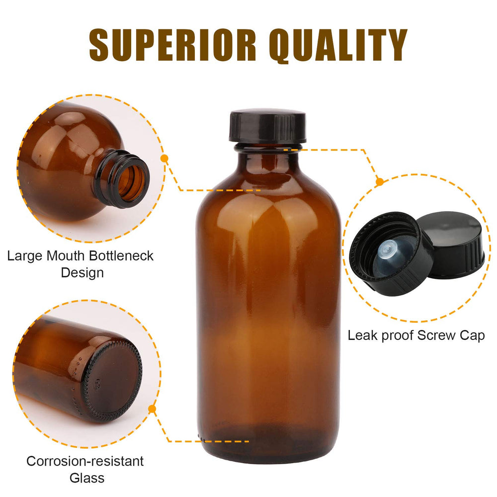 Bouteille COMUDOT ambrée en verre, lavable au lave-vaisselle pratique.