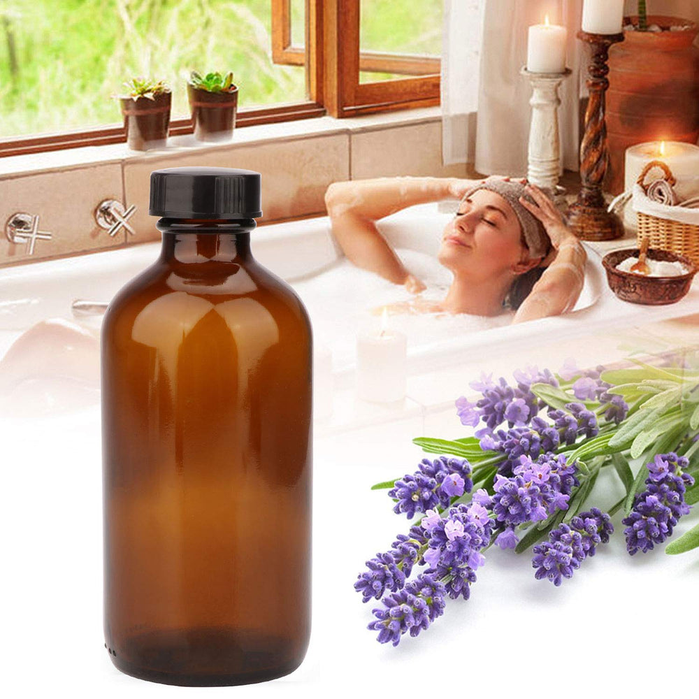 Ensemble de 20 bouteilles COMUDOT en verre ambré, solution réutilisable.