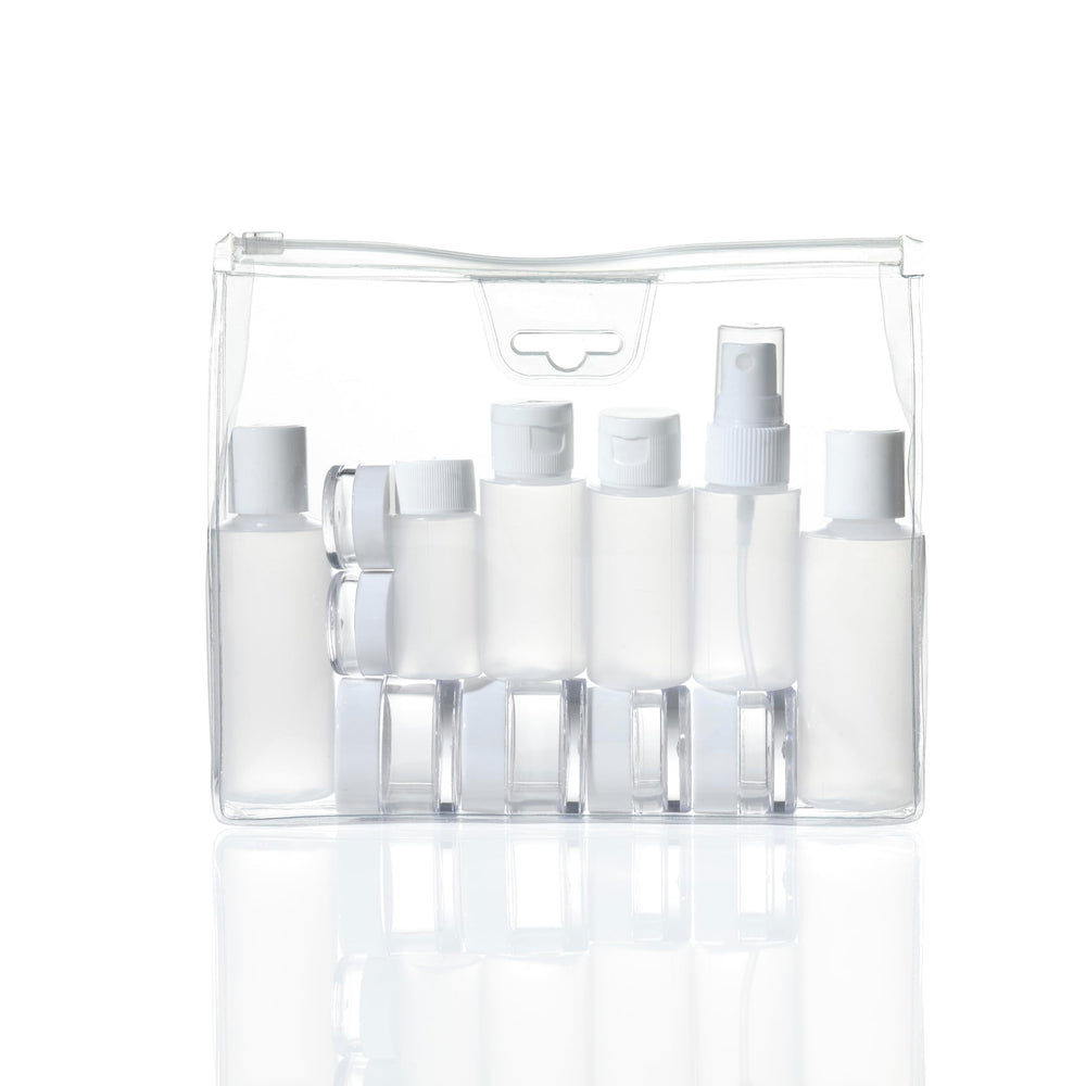 Conair bouteilles voyage translucides: parfaites pour shampoing et gel douche en voyage.