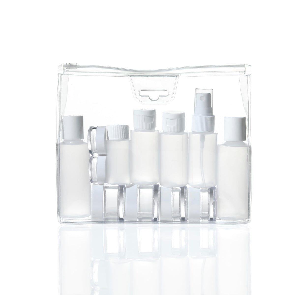 Conair bouteilles voyage translucides: parfaites pour shampoing et gel douche en voyage.