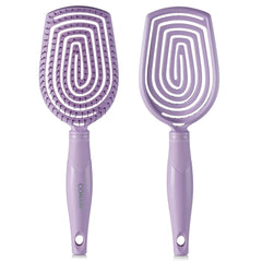 Brosse Conair démêlante avec palette large démêle rapidement les longueurs.