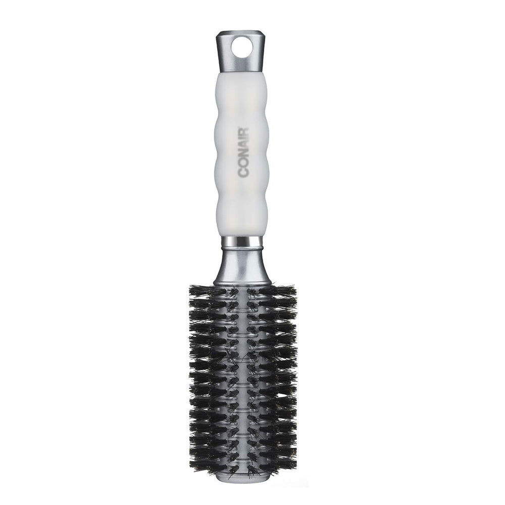 Conair brosse ronde avec poils nylon démêlant sans accrocher les nœuds.
